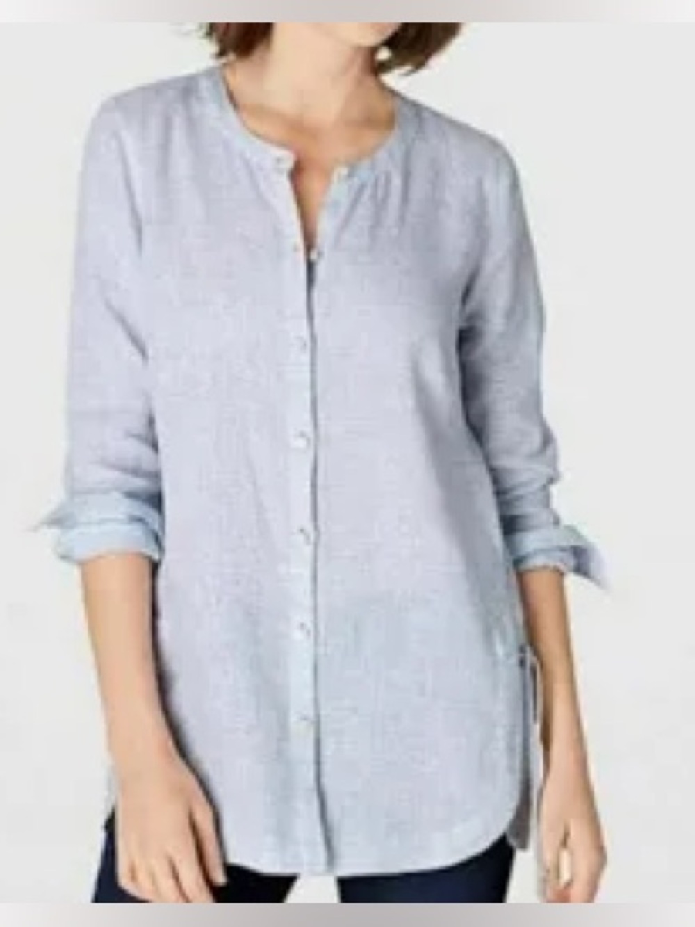J. Jill Love Linen Side Tie Tunic Top